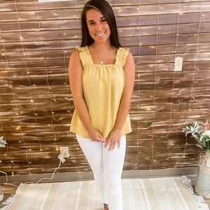 Ruffled mustard Tank